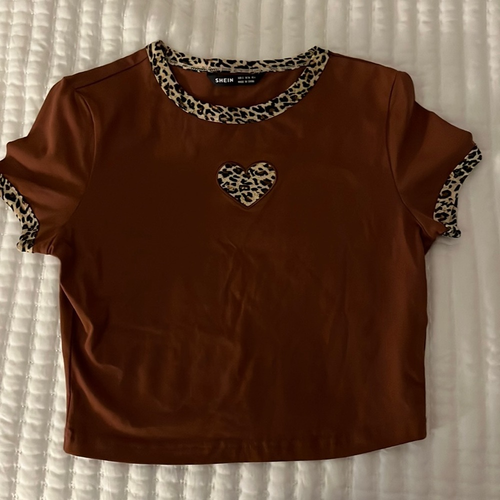 shein leopard print shirt